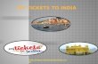 Tickets to India - Book tickets to india Online