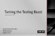 Taming the Testing Beast - AgileDC 2012
