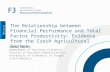 The Relationship between Financial Performance and Total Factor Productivity: Evidence from the Czech Agricultural Sector