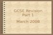 GCSE Exam Revision 2008