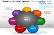 7 stages circular puzzle process powerpoint slides ppt templates