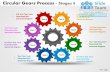 Circular gears process stages 8 powerpoint slides ppt templates