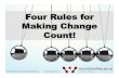 High wire four rules for change