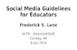 2014-07-08 Social Media Guidelines for Educators [AETN]
