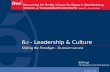 Six Sigma Leadership & Culture