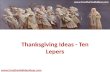 Thanksgiving Ideas - Ten Lepers