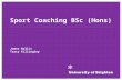Sport Coaching BSc(Hons) Presentation