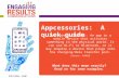 Appcessories: a quick guide