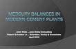 Mercury balance in modern cement plants