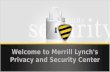 Welcome to merrill lynch's privacy and security center