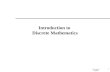 Introduction and Applications of Discrete Mathematics