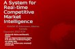 Real Time Competitive Marketing Intelligence