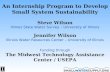 An Internship Program to Develop Small System Sustainability