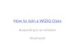 How to join a WizIQ class (slideshare)