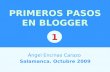 Primeros pasos en Blogger (1)