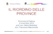 Riordino Province PD TV