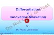 different in innovation marketing demo