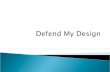Defend my Design LOgo and Poster