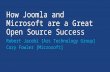 How Joomla and Microsoft are a Great Open Source Success