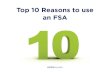 Top 10 Reasons to Use an Flexible Spending Account