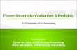 Power Generation Valuation and Hedging fall 2013