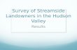 Survey of Streamside Landowners in the Hudson Valley