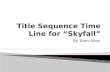 Title sequence timeline skyfall
