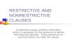 Restrictive and nonrestrictive clauses.