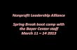 Nonprofit Leadership Alliance Spring Break Boot Camp 2013