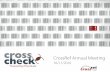 CrossCheck Update 2010 Annual Meeting