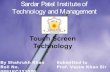 Shahrukh Mansuri ppt on touchscreen  technology at spitm