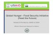 Global Hunger - Food Security Initiative (Feed the Future)