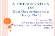 Milk processing operations in a dairy plant