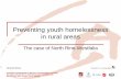 Preventing youth homelessness in rural areas : the case of Northrhine-Westfalia