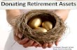 Donating retirement plan assets