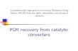 PGM recovery from catalytic converters