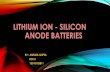 Lithium ion   silicon anode batteries
