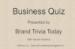 Business Quiz @ IISER 2