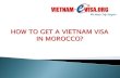 How to get a Vietnam visa in Morocco | Vietnam-Evisa.Org - Discount 15% with code: 9KT151