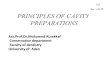 Principles   of  cavity  preparations