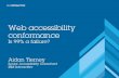 Web accessibility conformance - Is 99% a failure?