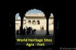 World heritage sites Agra Fort - India