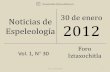 Noticias de espeleología 20120130