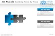 3d puzzle building piece by powerpoint ppt slides.