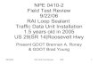 Npe Field Test Review 092206 Intersection Rai Traffic Data