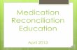 Medication Reconciliation Education