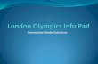 London Olympics Info Pad