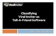 Classifying Viral Inviter As Tell A Friend Software
