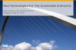 New Technologies For The Sustainable Enterprise; keynote @Wharton