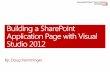 Building a SharePoint application page with visual studio 2012